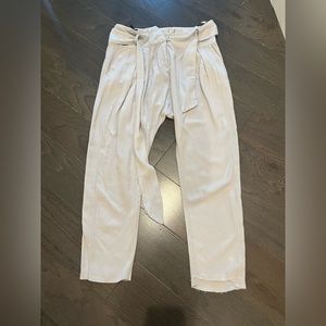 Top Shop loose trousers linen feel sz s